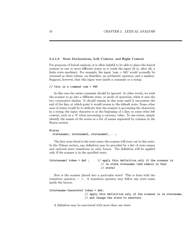 Compiler Design: Theory, Tools, and Examples - Page 56